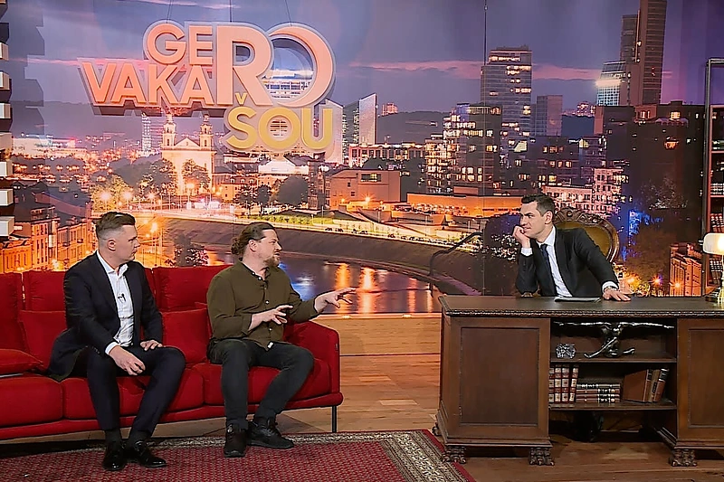 Laurynas Šarkinas laidoje „Gero vakaro šou“