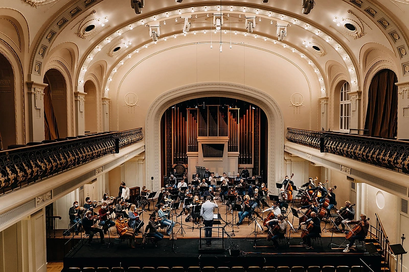 Pasiruošimas simfonijai „Šaipėrantas“ / M.Plepio nuotr.