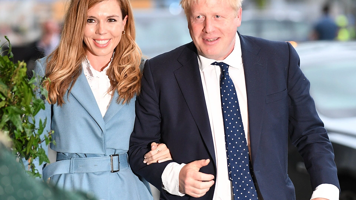 Borisas Johnsonas ir Carrie Symonds / Scanpix nuotr.