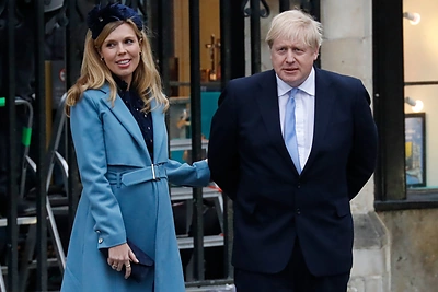 Borisas Johnsonas ir Carrie Symonds / Scanpix nuotr.