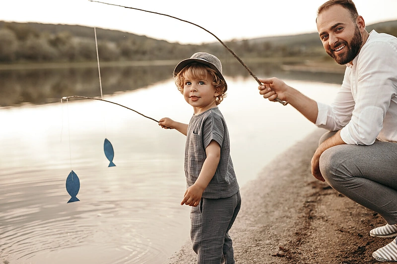 Tėčio ir sūnaus žvejyba