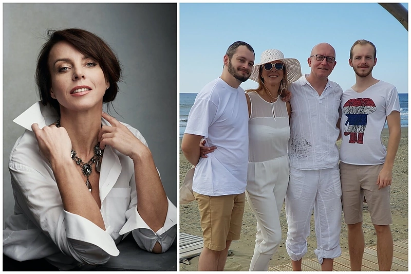 Inga Valinskienė, Arūnas Valinskas ir jų vaikai - Šarūnas ir Arūnas Valinskai / „Žaneta Pau Photography“ ir asmeninio albumo nuotr.