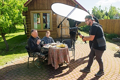 Vaizdo klipo „Ačiū, kad tu esi“ filmavimo akimirkos