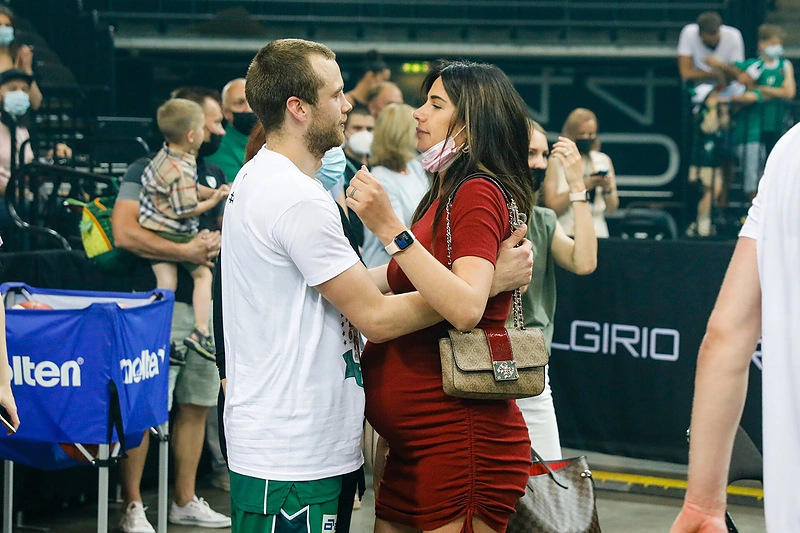 Lukas Lekavičius su mylimąja Melina / Teodoro Biliūno nuotr.