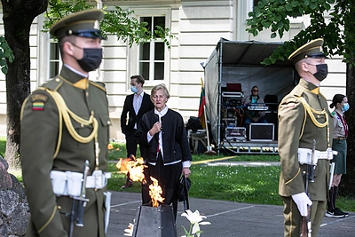 Gedulo ir vilties dienos minėjimas Lukiškių aikštėje / Pauliaus Peleckio nuotr.