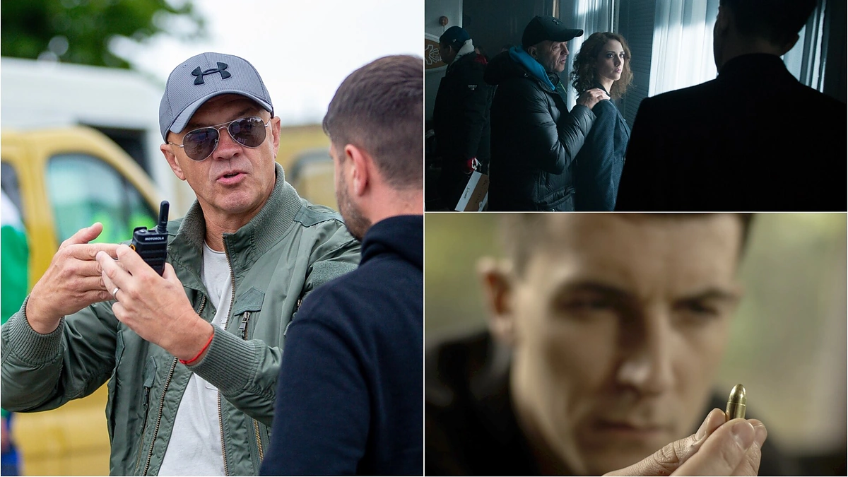 Ramūnas Rudokas ir serialo „Prakeikti“ kadrai