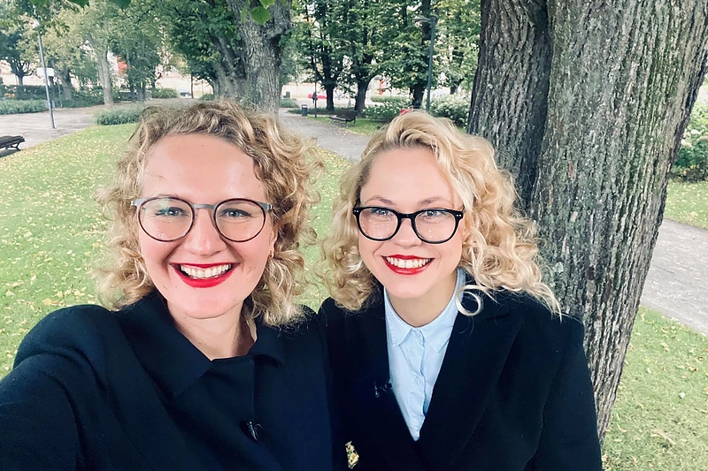 Aušrinė Armonaitė ir Agnė Šataitė / Asmeninio albumo nuotr.