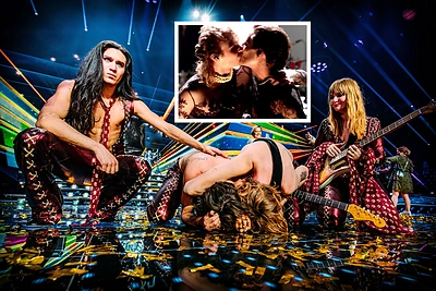 Lenkijoje grupė „Måneskin“ išreiškė palaikymą LGBT: scenoje – Damiano ir Thomo bučinys