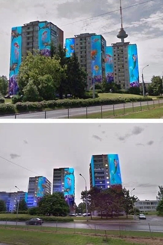 Marlos Singer „Koralų akvariumas“ dieną (eskizas)