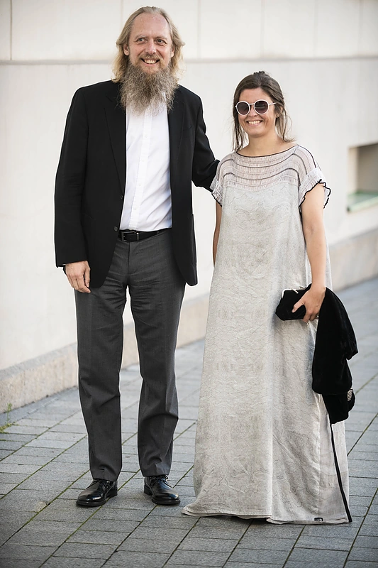 Jonas Staselis su žmona / Arno Strumilos / 15min nuotr.
