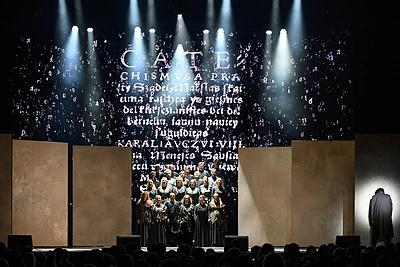 Koliažinė opera „Mažvydas“ / M.Aleksos nuotr.
