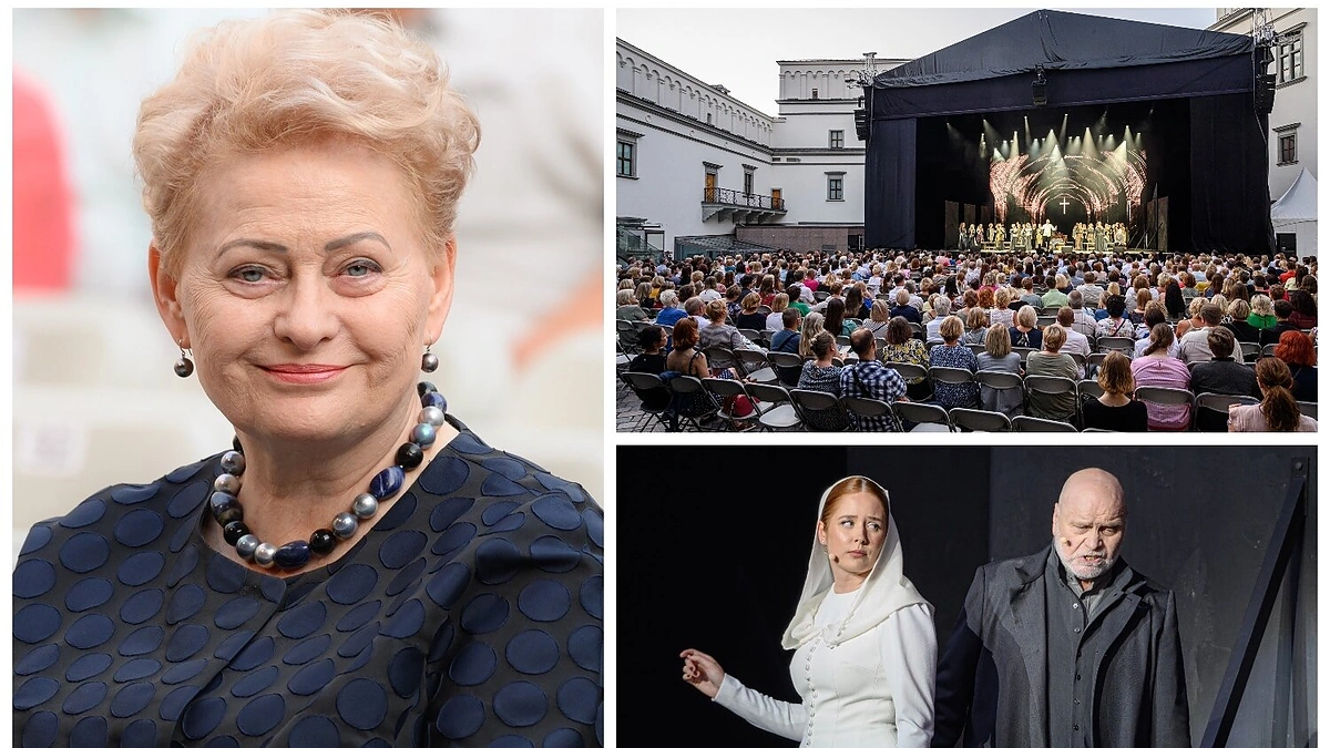 Koliažinės operos „Mažvydas“ akimirkos / Martyno Aleksos nuotr.