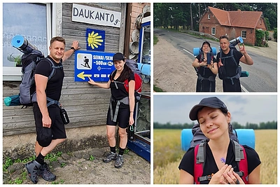 Andriaus Rimiškio karščiai neišgąsdino: su žmona leidosi į žygį „Camino Lituano“ keliu