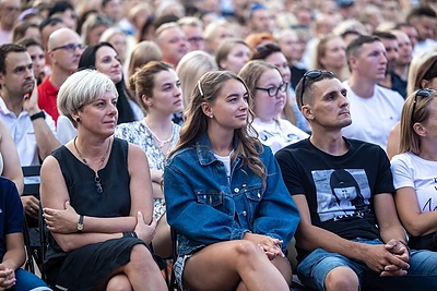 Koncerto akimirka / Luko Grušecko/Evelinos Sabaliauskaitės nuotr.