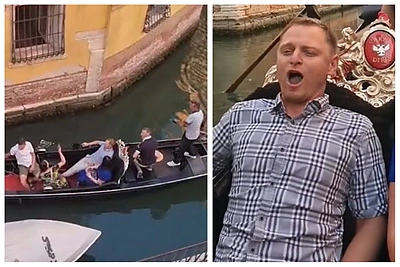 Liudo Mikalausko „O Sole Mio“ gondoloje toliau plinta internete: venecijiečiai dalijasi nematytais įrašais