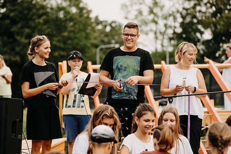 Raudondvaryje vyko jaunimo laisvalaikio erdvės atidarymo šventė / Martyno Plepio nuotr.