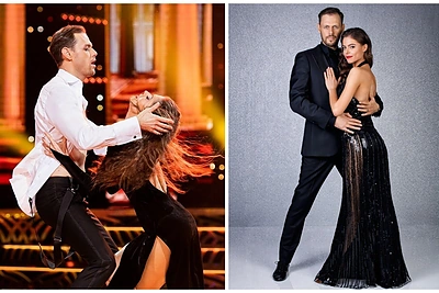 Susituokė aktorius Arnoldas Eisimantas ir šokėja Ieva Konopliovaitė: meilę prisiekė Nidoje