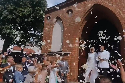 Marijos Grabštaitės vestuvių akimirka / Socialinių tinklų nuotr.