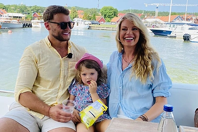 Solveiga Mykolaitytė su mylimuoju Mantu ir jo dukra Idile