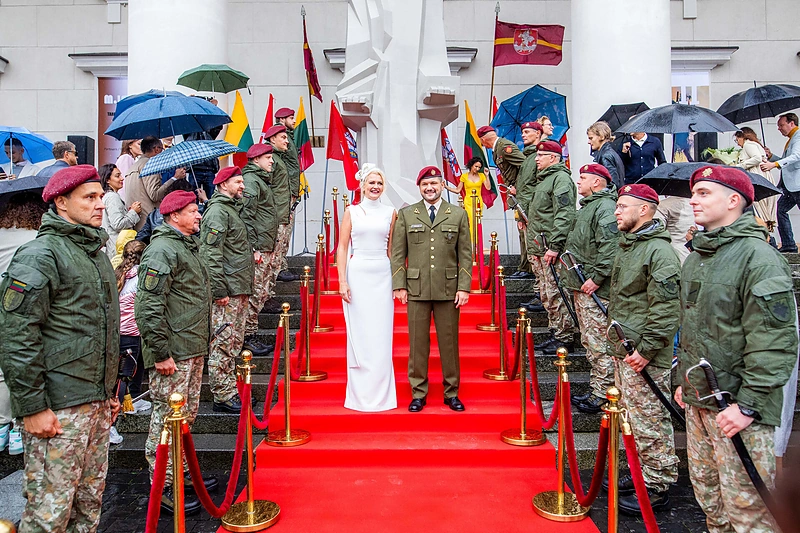 Lauros Paukštės ir Dominyko Kubiliaus vestuvių akimirka / Irmanto Gelūno / „ŽMONĖS Foto“ nuotr
