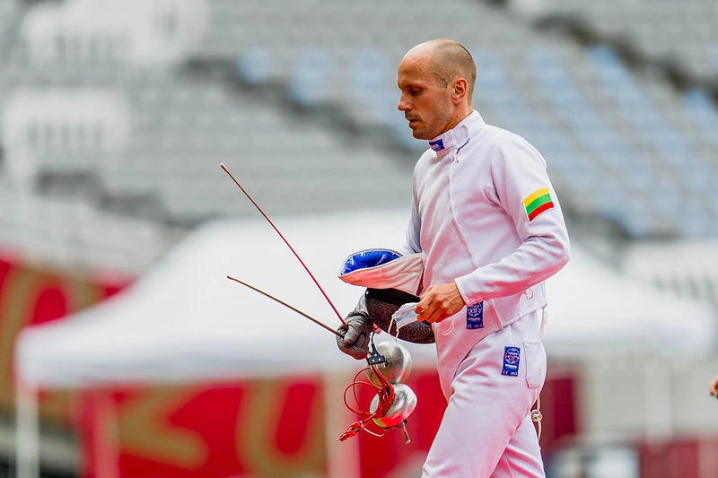 Justinas Kinderis penkiakovės rungtyse / Kipro Štreimikio nuotr.