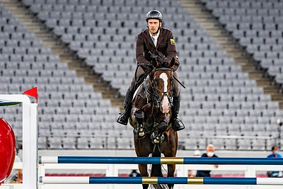 Justinas Kinderis penkiakovės rungtyse / Kipro Štreimikio nuotr.