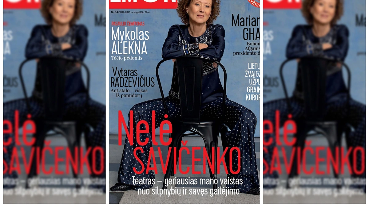 Nelė Savičenko / Žurnalo „Žmonės“ viršelis