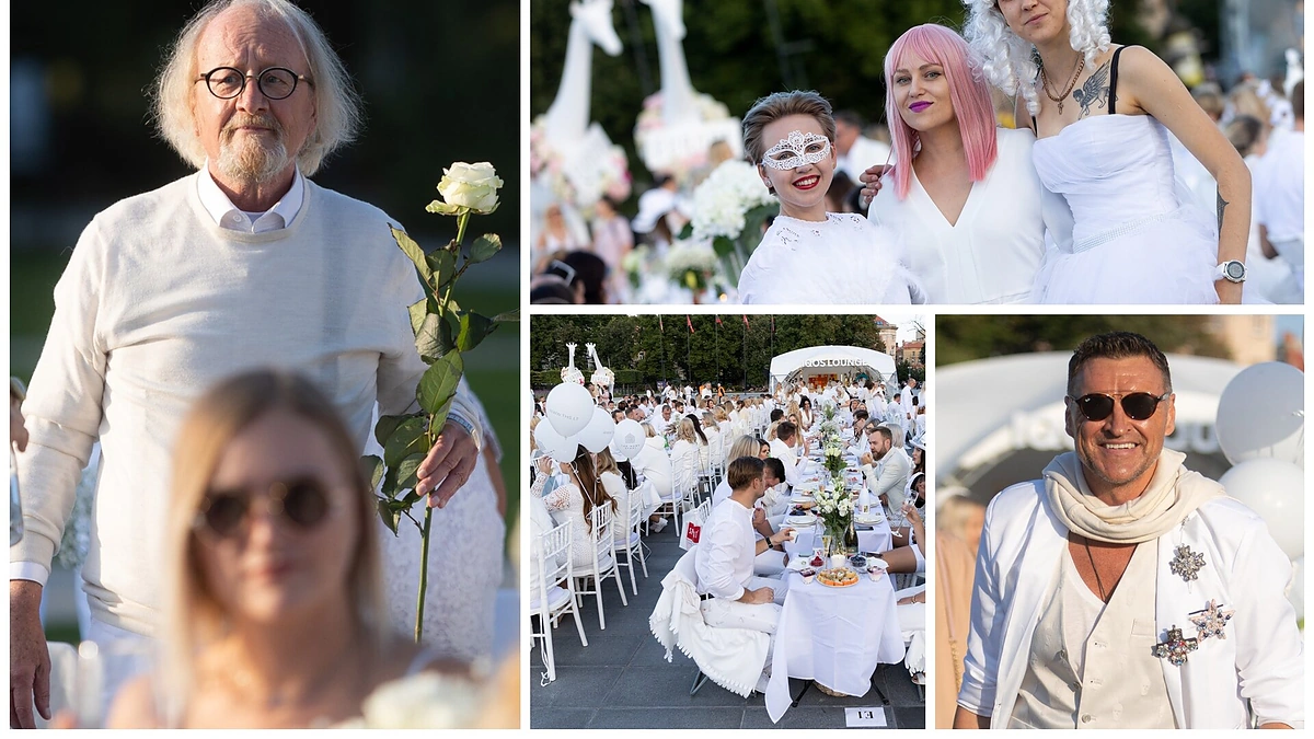 Elegantiška baltoji vakarienė „Le Dîner en Blanc Vilniuje“ / Gretos Skaraitienės nuotr.