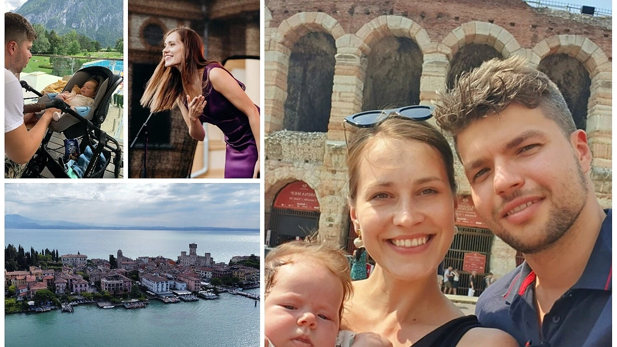 Ievos ir Marijono Radžiūnų kelionė po Europą su dukrele Marija / Asmeninio archyvo nuotr.