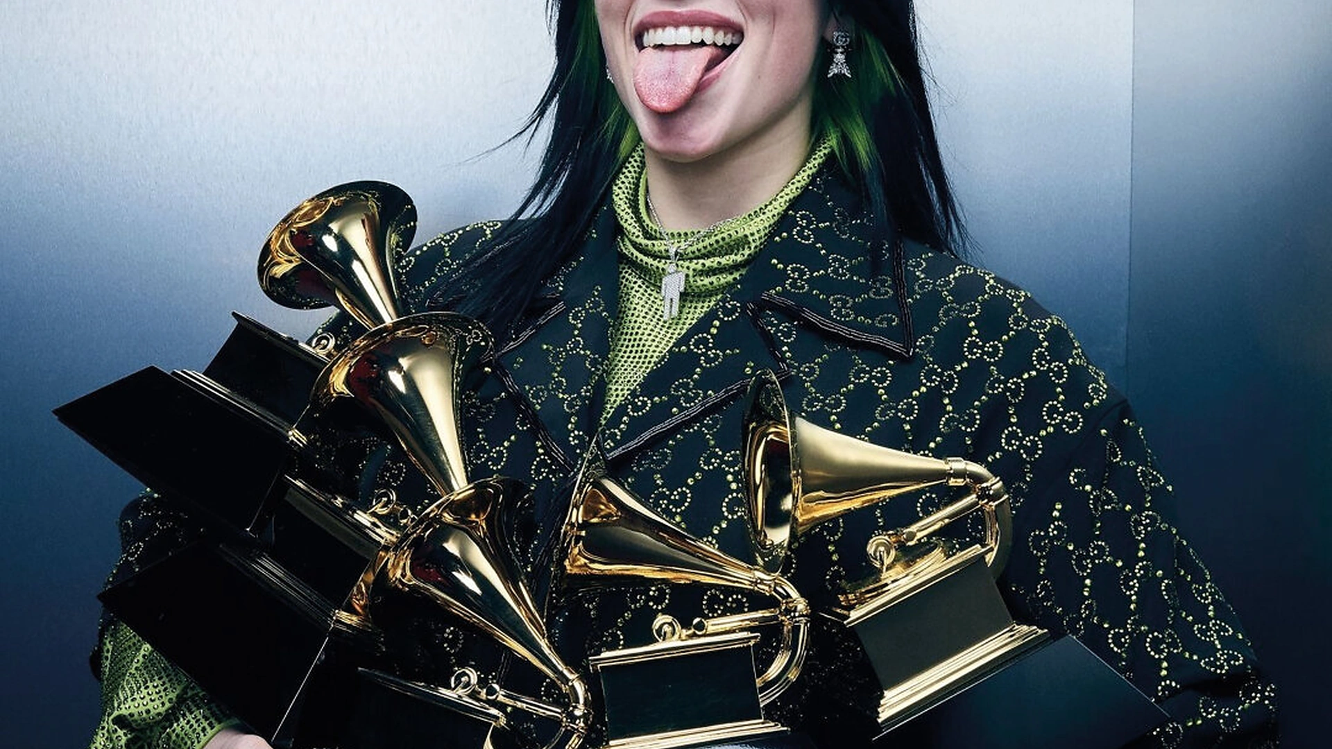Aštuoniolikmetė superžvaigždė ir jos penki „Auksiniai gramofonai“, pelnyti per 2020-ųjų „Grammy“ apdovanojimus / Vida Press nuotrauka
