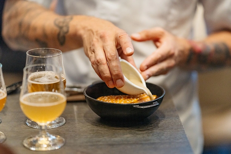 Degustacinio vakaro Klaipėdos gastrobare „Švyturys BHouse“ akimirka / Dano Macijausko nuotr.