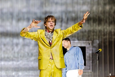 Dramos „Peras Giuntas“ repeticijos akimirka / Teodoro Biliūno / „ŽMONĖS Foto“ nuotr.