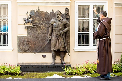 Vilniuje atidengtas paminklas Lietuvos didžiajam etmonui Jonui Karoliui Chodkevičiui / Irmanto Gelūno nuotr.