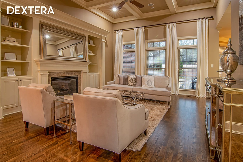 Langų uždengimo deriniai interjere / DEXTERA nuotr.