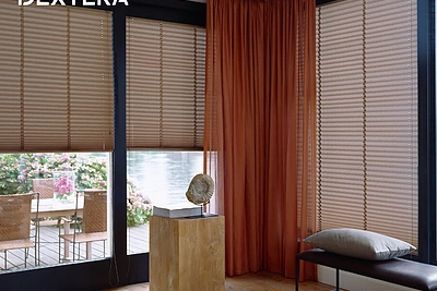 Langų uždengimo deriniai interjere / DEXTERA nuotr.