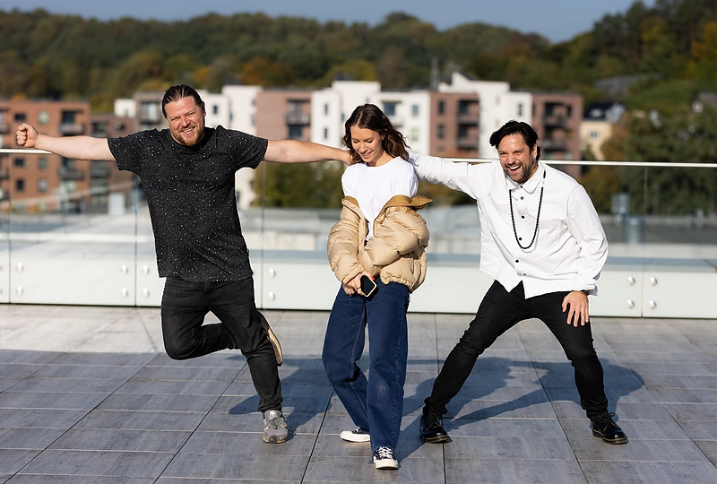 Grupė „Saulės kliošas“ ir Leonas Somovas / Gretos Skaraitienės / BNS nuotr.