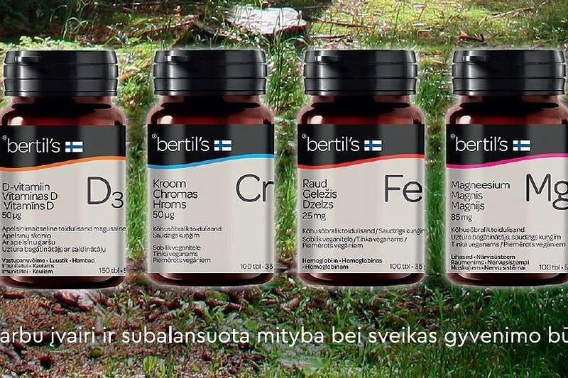 Suomijos maisto papildų gamintojas „Bertil‘s“