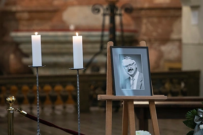 Atsisveikinimas su Broniumi Kutavičiumi / Pauliaus Paleckio nuotr.