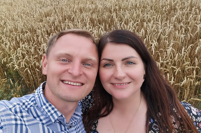 Liudas Mikalauskas su žmona Sigita / Asmeninio albumo nuotr.