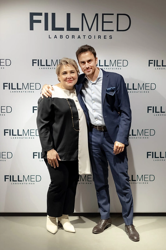 Dermatologė, mokslinė „Filmmed“ direktorė Ferial Fanian ir plastinės bei rekonstrukcinės chirurgijos gydytojas Luciano Lanfranchi / Mindaugo Ažušilio nuotr.