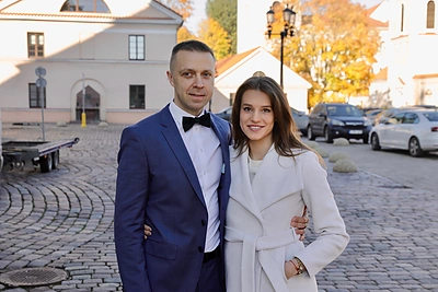 Paulius Motiejūnas ir Karolina Sklenytė / Teodoro Biliūno nuotr.