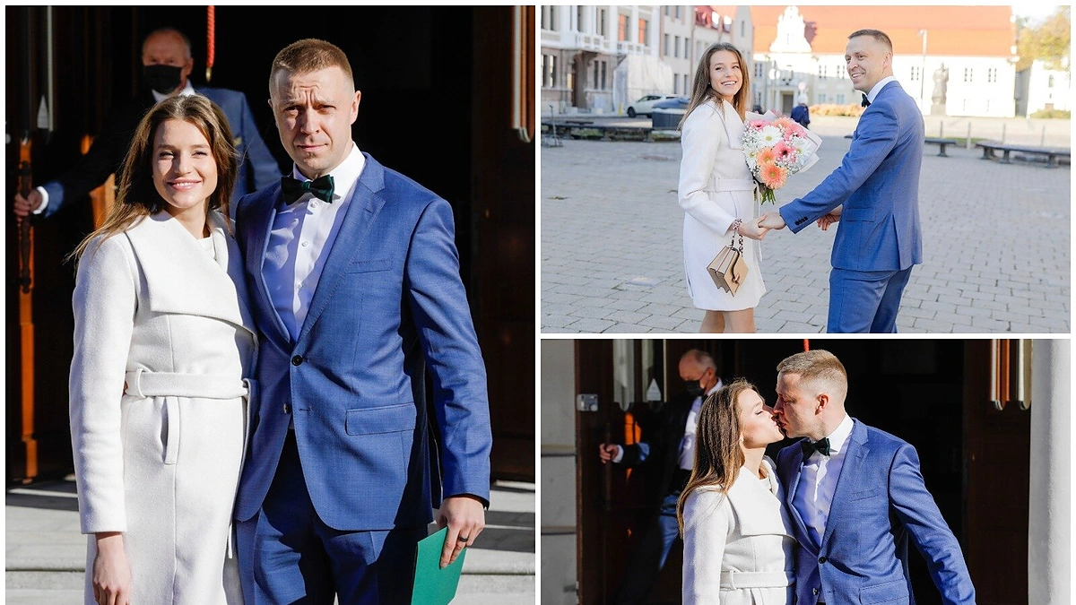 Žalgirio“ vadovas Paulius Motiejūnas ir gimnastė Karolina Sklenytė / Teodoro Biliūno nuotr.