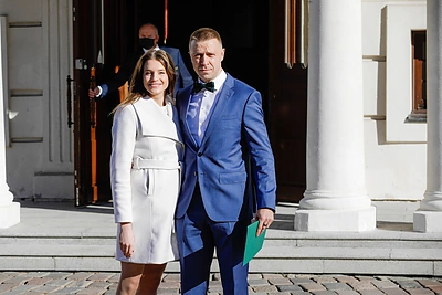 Žalgirio“ vadovas Paulius Motiejūnas ir gimnastė Karolina Sklenytė / Teodoro Biliūno nuotr.