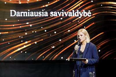 Savivaldos apdovanojimų „Auksinės krivūlės“ akimirka / Dainiaus Stonkaus nuotr.