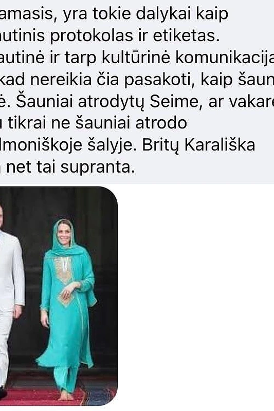 „Facebook“ vartotojo Ramojaus komentaras