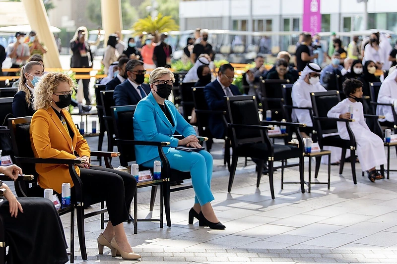 Ingrida Šimonytė ir Aušrinė Armonaitė pasaulinėje parodoje „EXPO 2020“ / Laimos Penek / LRVK nuotr.