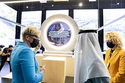 Ingrida Šimonytė ir Aušrinė Armonaitė pasaulinėje parodoje „EXPO 2020“ / Laimos Penek / LRVK nuotr.