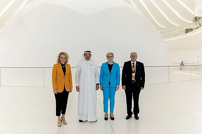 Ingrida Šimonytė ir Aušrinė Armonaitė pasaulinėje parodoje „EXPO 2020“ / Laimos Penek / LRVK nuotr.