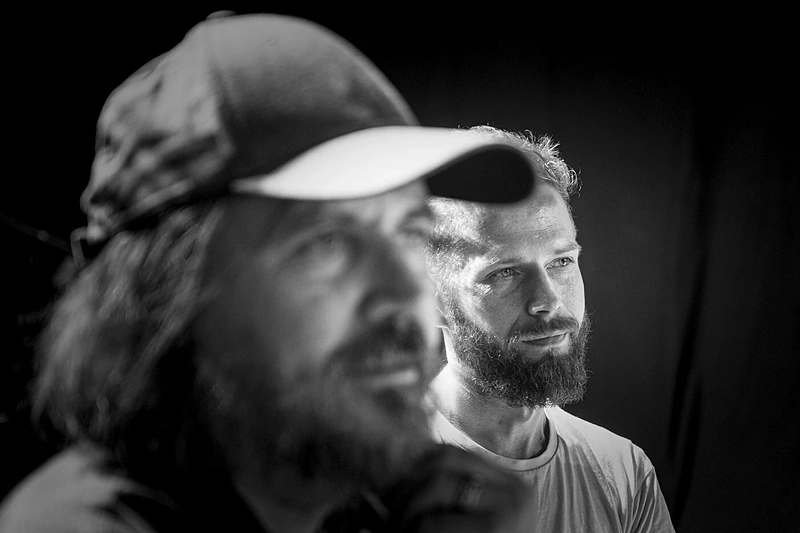 Dainius Bendikas su Oskaru Koršunovu / D.Matvejev nuotr.