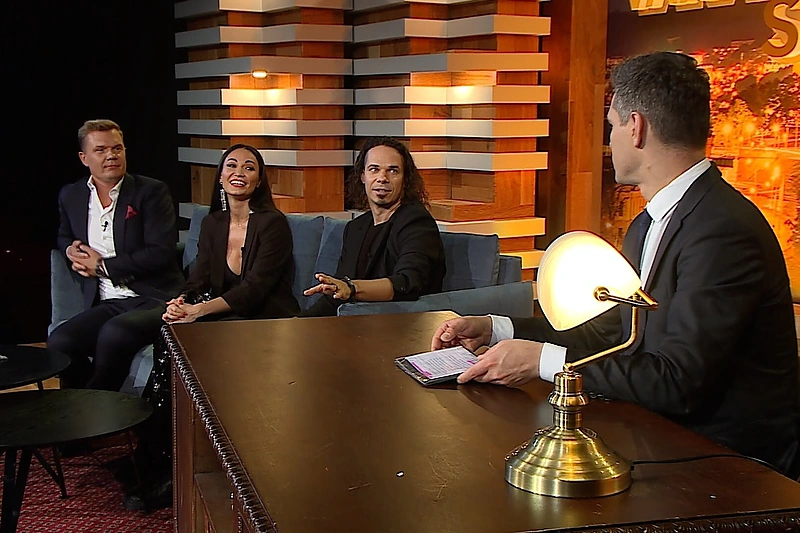 Karina Krysko ir Jeronimas Milius laidoje „Gero vakaro šou“